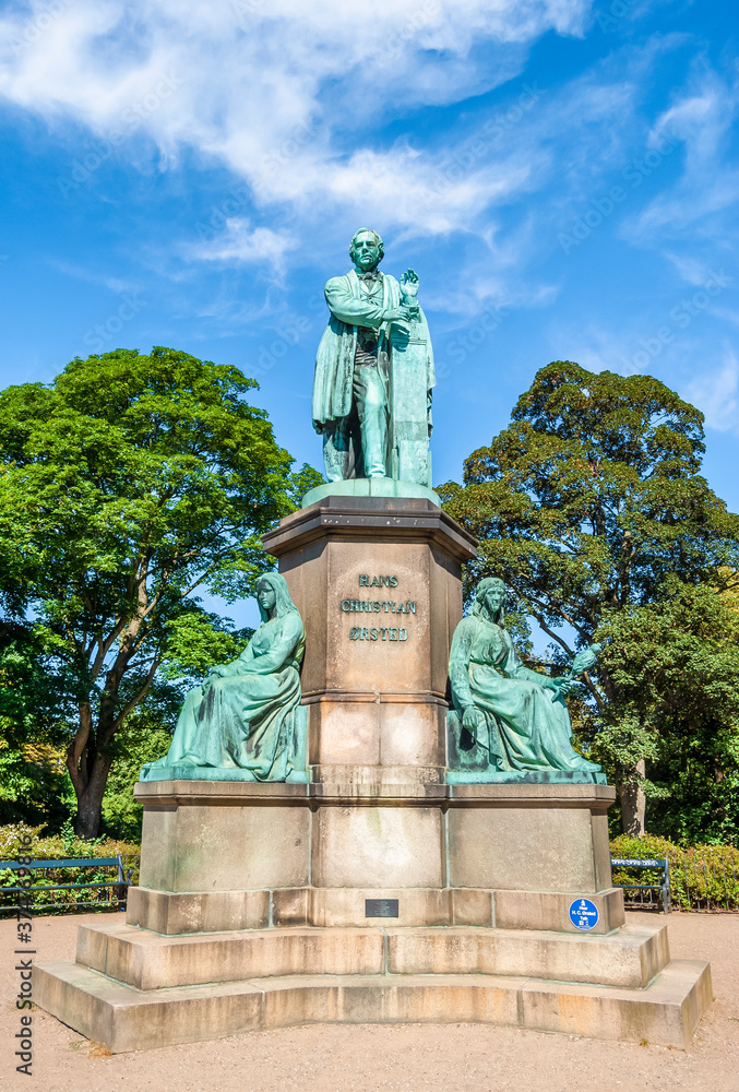 Statue of the Danish physicist and chemist Hans Christian Ørsted, in Ørstedsparken, public park in central Copenhagen, Denmark.