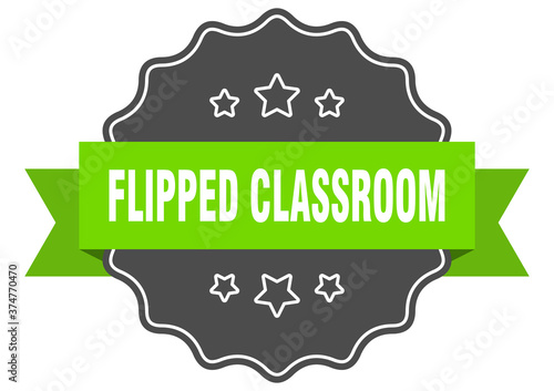 flipped classroom label. flipped classroom isolated seal. sticker. sign