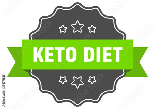 keto diet label. keto diet isolated seal. sticker. sign