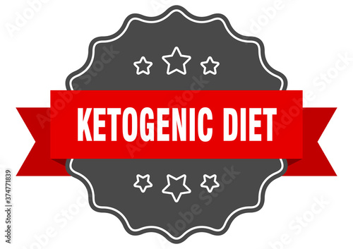 ketogenic diet label. ketogenic diet isolated seal. sticker. sign