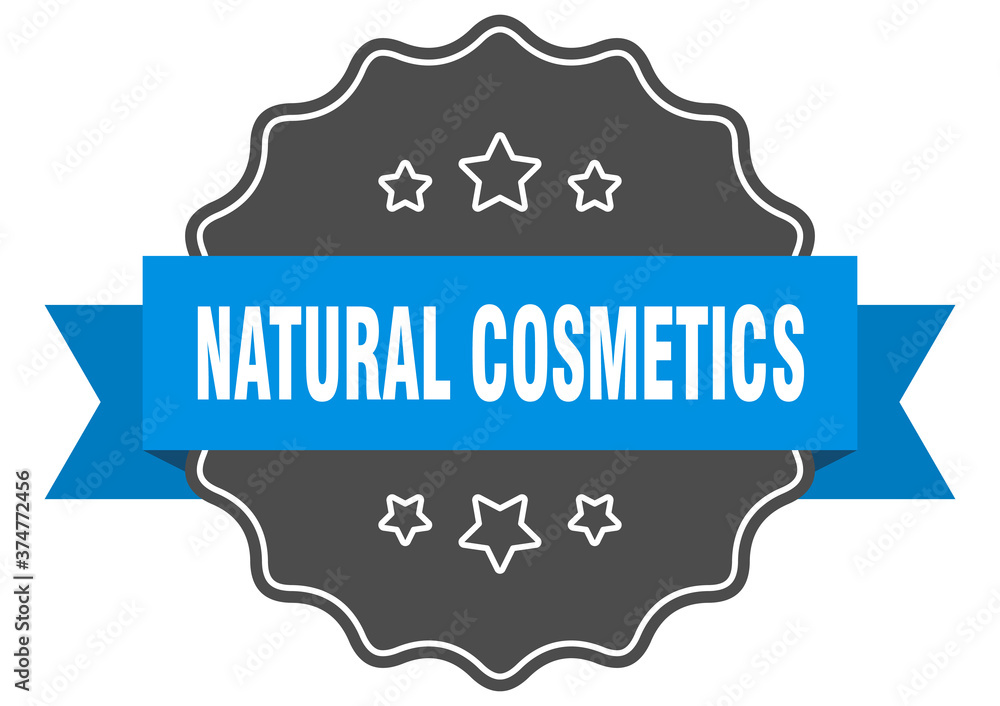 natural cosmetics label. natural cosmetics isolated seal. sticker. sign