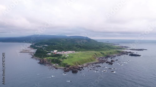 《秋田県・男鹿半島》入道崎の空撮