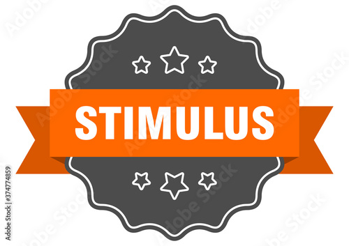 stimulus label. stimulus isolated seal. sticker. sign