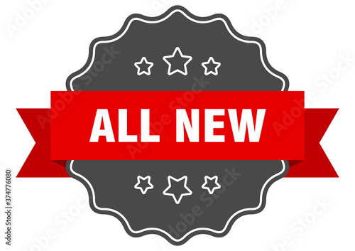 all new label. all new isolated seal. sticker. sign