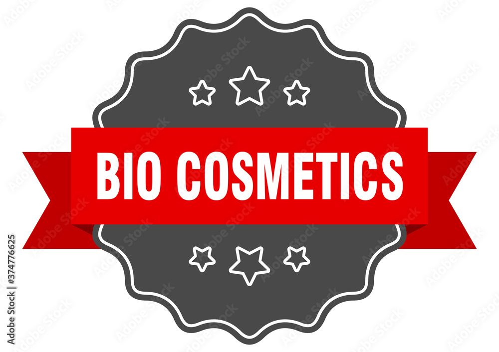 bio cosmetics label. bio cosmetics isolated seal. sticker. sign