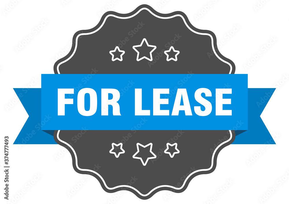 for lease label. for lease isolated seal. sticker. sign