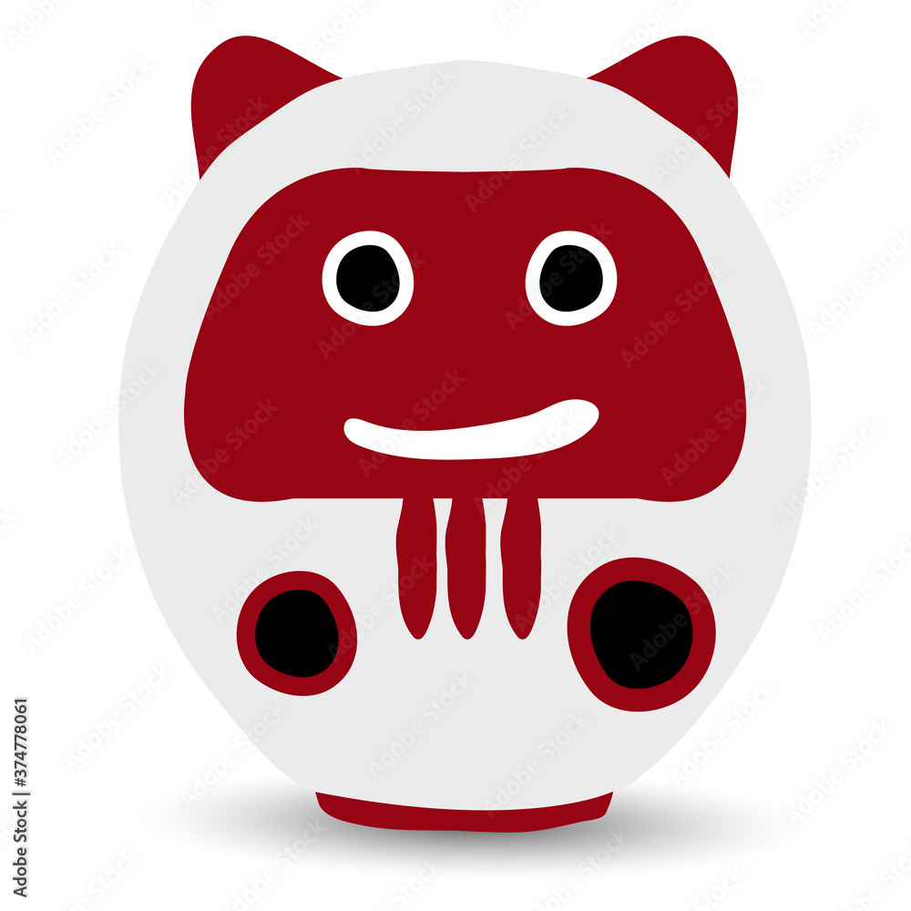 Fototapeta premium 丑 年賀状 干支 アイコン