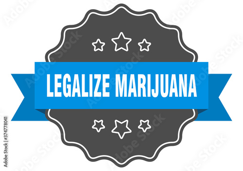 legalize marijuana label. legalize marijuana isolated seal. sticker. sign