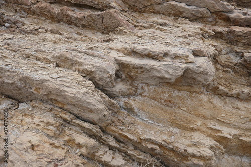 Rocky outcrop with rough texture