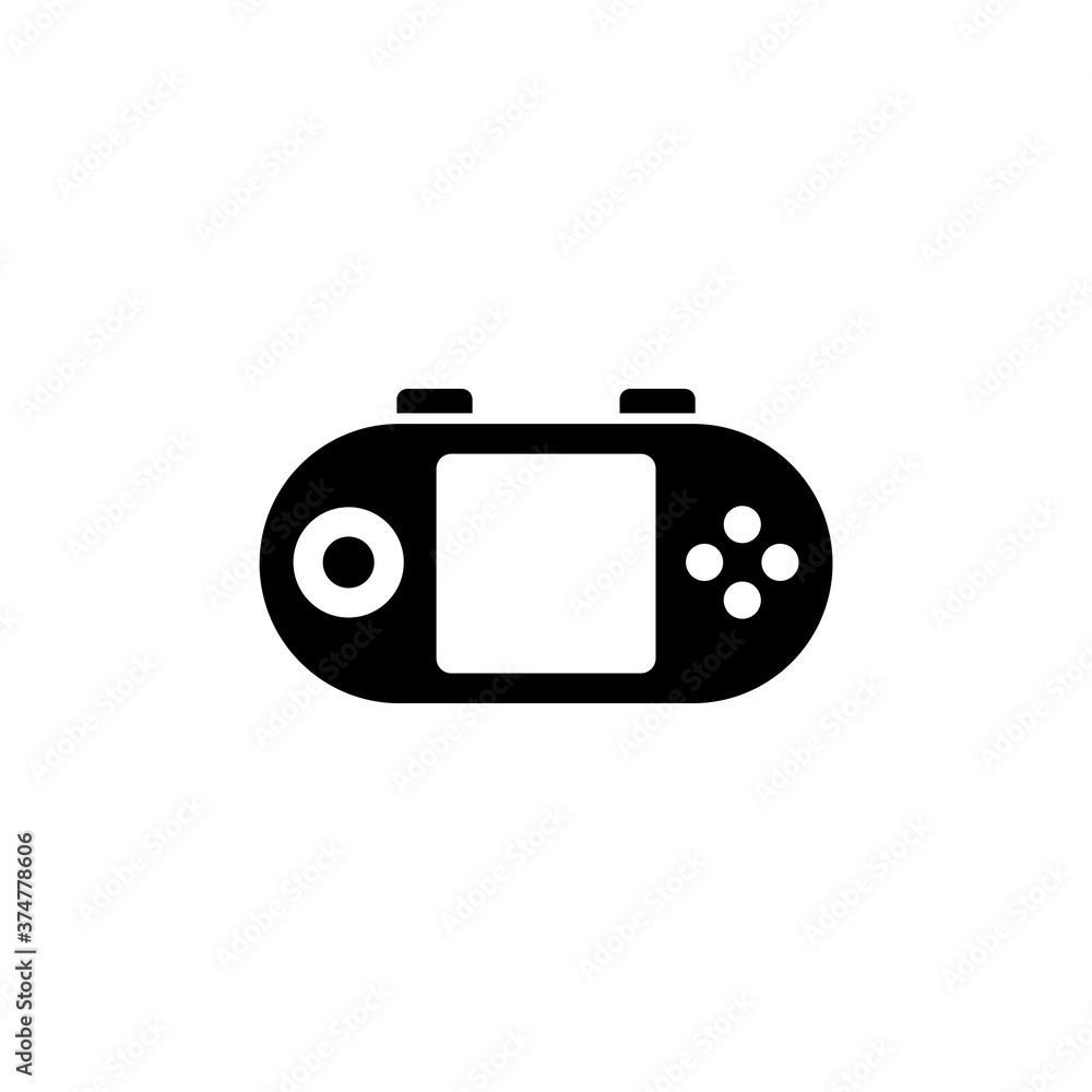 Game icon vector isolated on white Game icon vector isolated on white