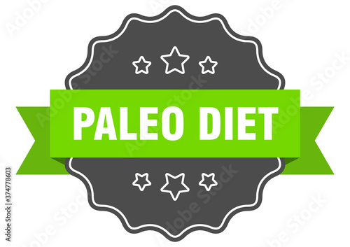 paleo diet label. paleo diet isolated seal. sticker. sign