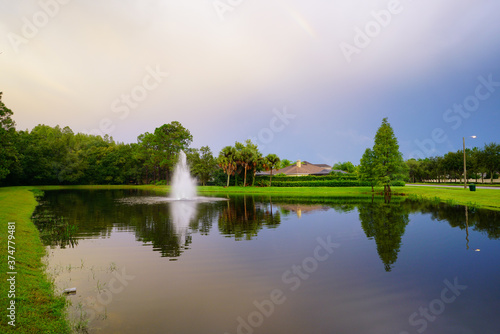 Fototapeta Naklejka Na Ścianę i Meble -  Beautiful sun set in the Summer of Florida	