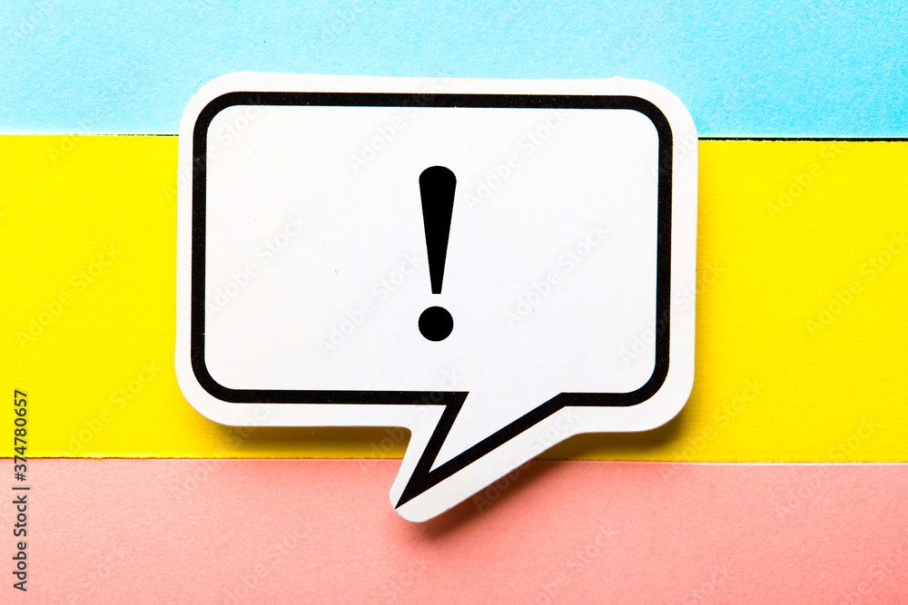 Exclamation Mark Concept Speech Bubble Exclamation Mark Concept Speech Bubble
