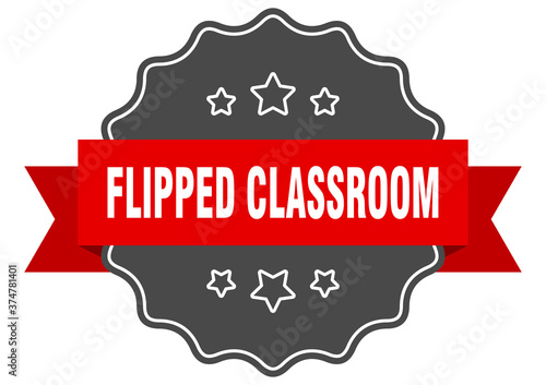 flipped classroom label. flipped classroom isolated seal. sticker. sign