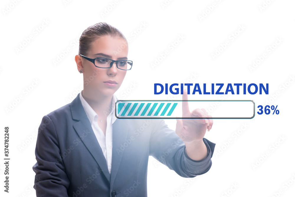Digital transformation and digitalization concept Digital transformation and digitalization concept