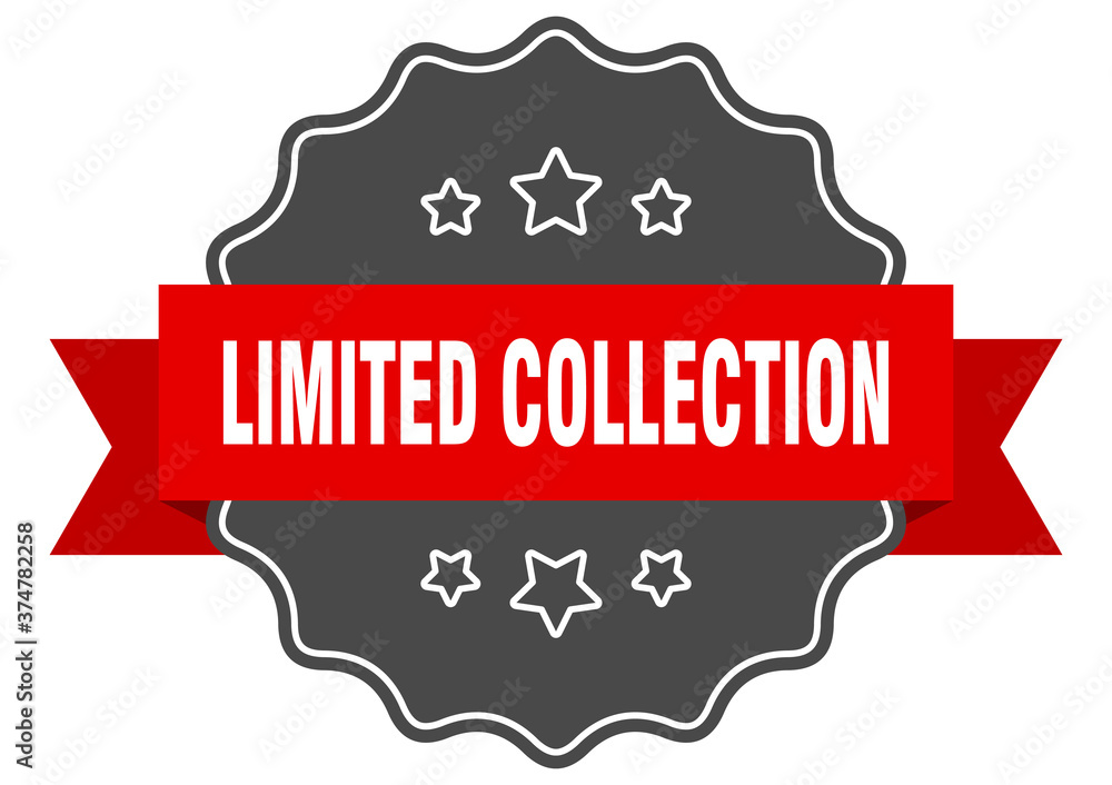 limited collection label. limited collection isolated seal. sticker. sign