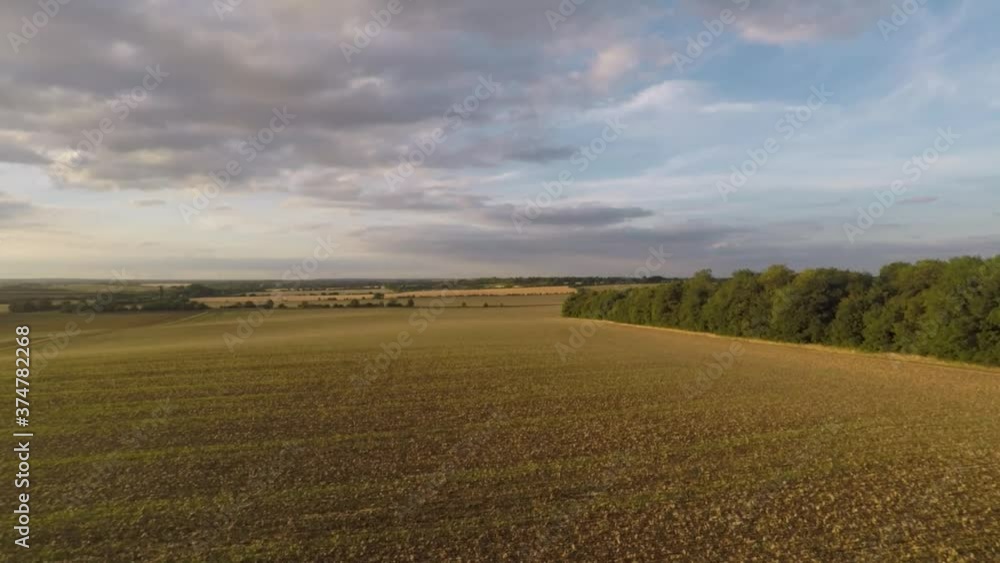 Flying slowly over beautiful golden farmland. Flying slowly over beautiful golden farmland.