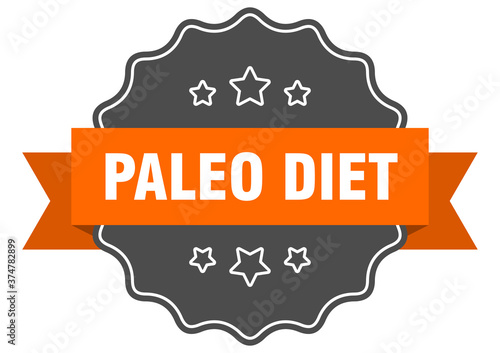 paleo diet label. paleo diet isolated seal. sticker. sign