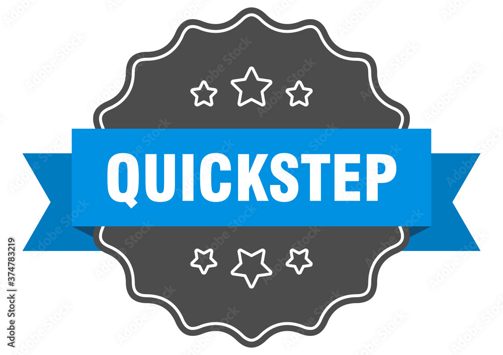 quickstep label. quickstep isolated seal. sticker. sign quickstep label. quickstep isolated seal. sticker. sign
