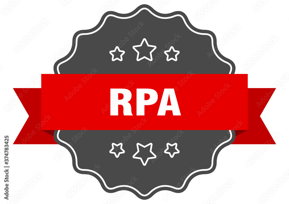 Obraz premium rpa label. rpa isolated seal. sticker. sign