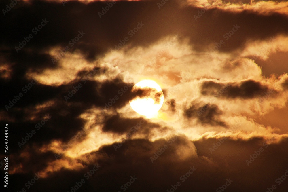 clouds and sun