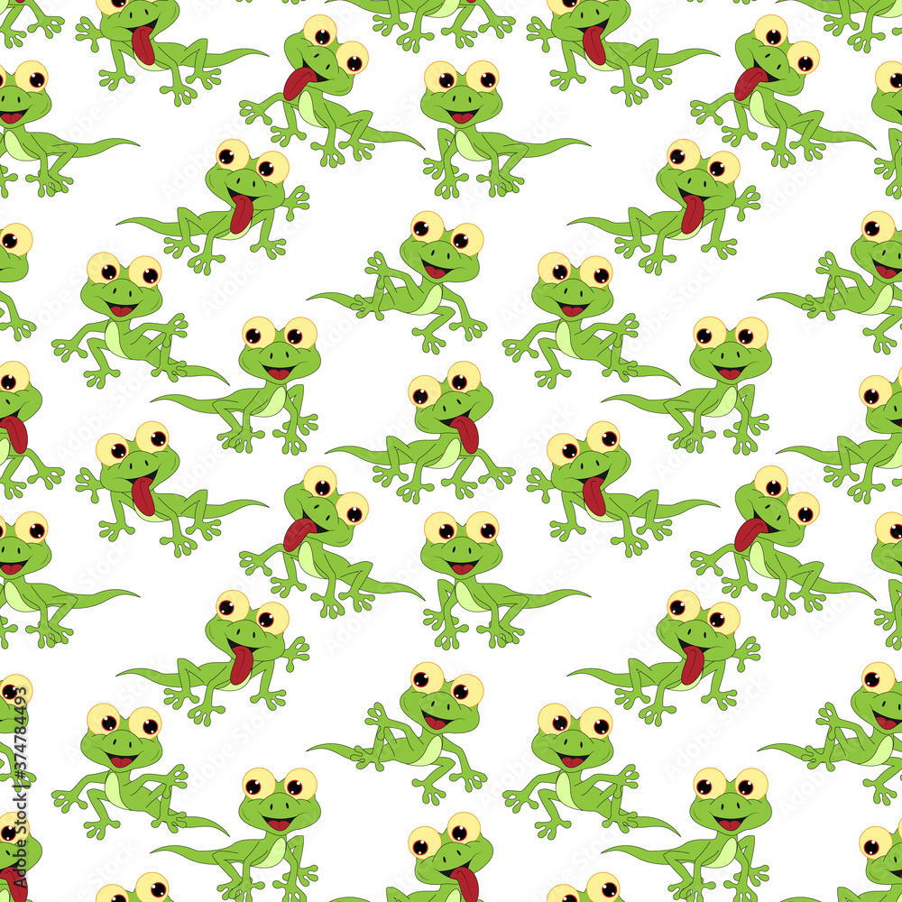 seamless pattern with cute animal charater seamless pattern with cute animal charater