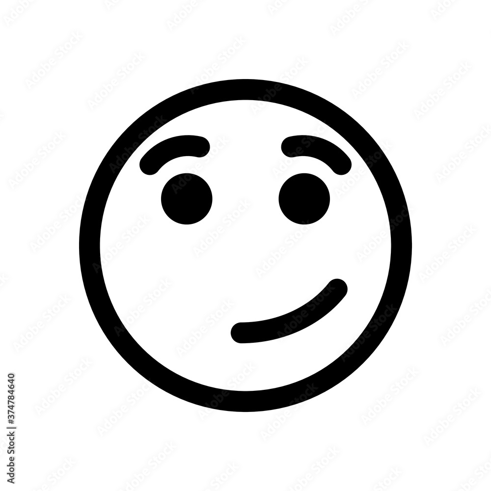 Fototapeta premium Face expression emoji isolated on white background EPS Vector