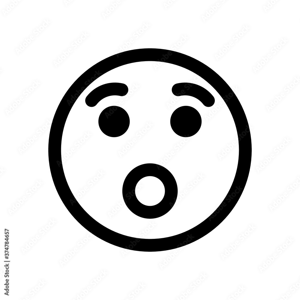 Face expression emoji isolated on white background EPS Vector Face expression emoji isolated on white background EPS Vector