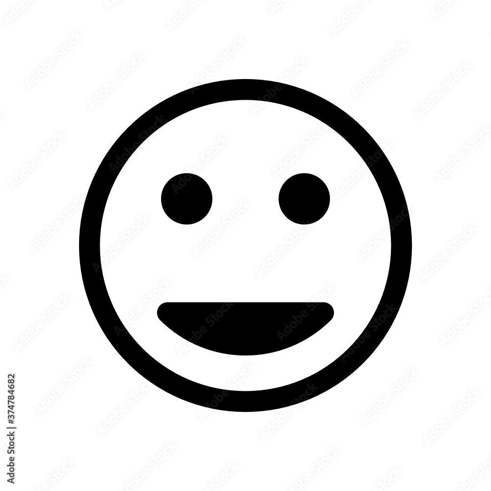 Face expression emoji isolated on white background EPS Vector Face expression emoji isolated on white background EPS Vector