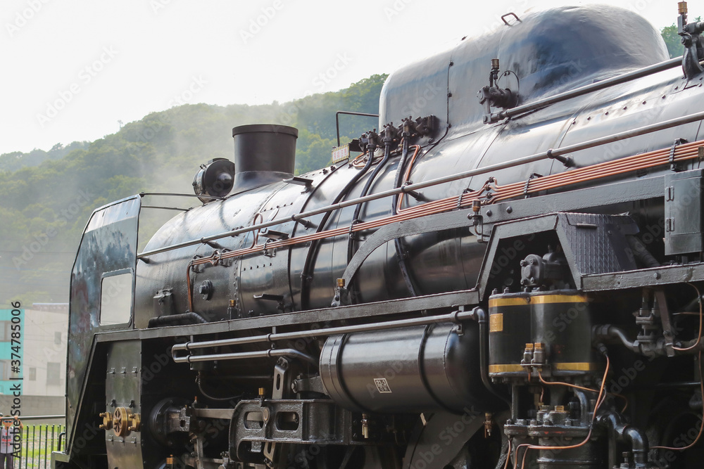 Naklejka premium 水上駅SL転車台広場