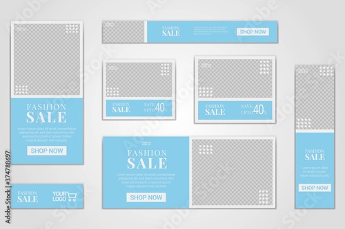 Banner template for online fashion sale