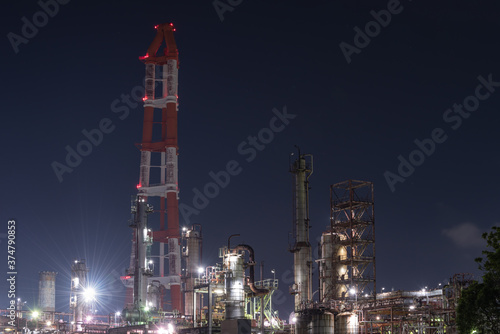 Wallpaper Mural 工場夜景 Torontodigital.ca