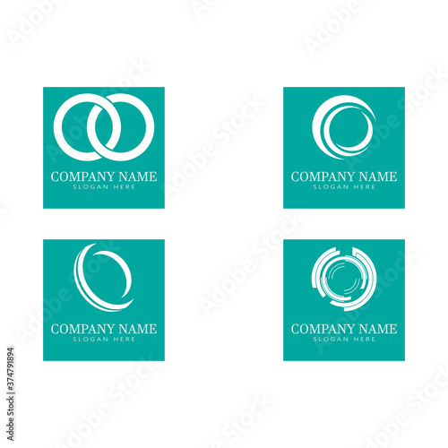 Set  Vector illustration Business Abstract Circle icon