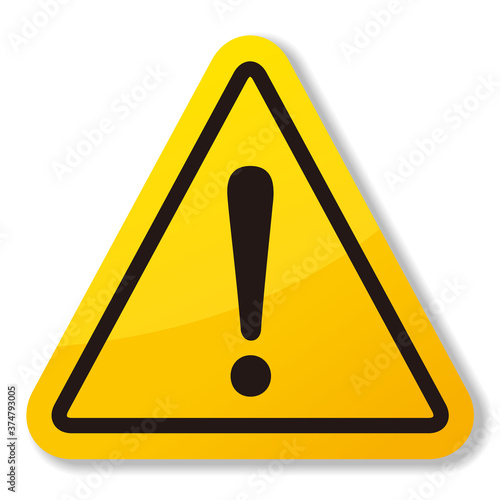 hazard sign icon vector triangle