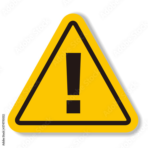 hazard sign icon vector triangle