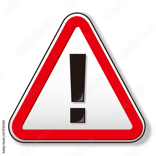 hazard sign icon vector triangle