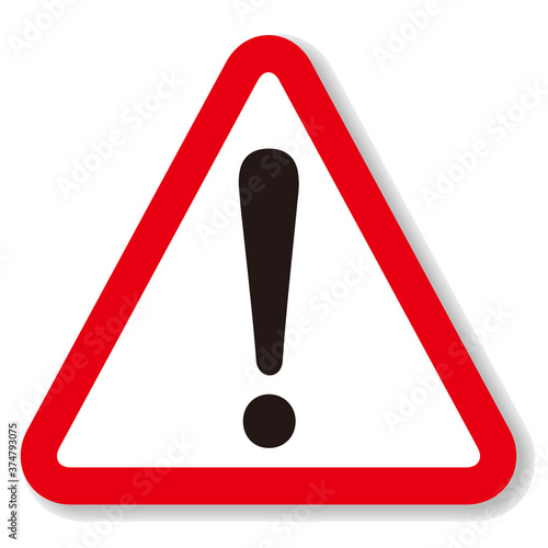 hazard sign icon vector triangle