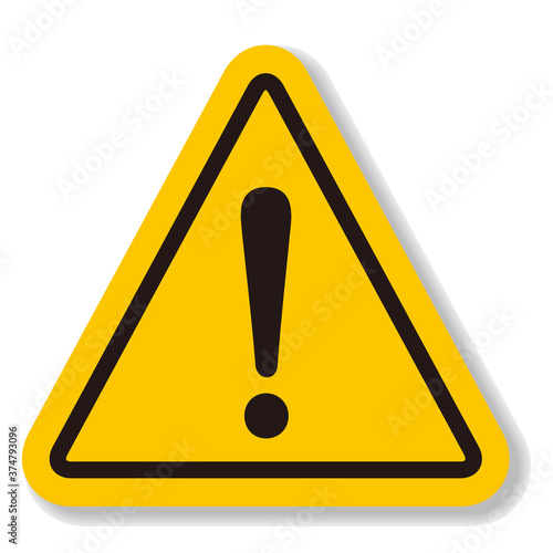 hazard sign icon vector triangle