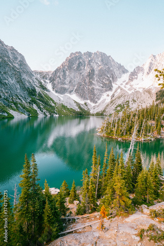 lake in the mountains
