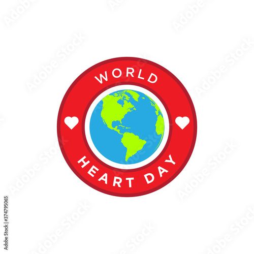 Celebrate World Heart Day. vector illustration