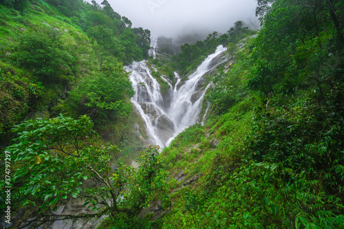 PiTuGro waterfall is often called the Heart shaped waterfalls Umphang,Thailand © CasanoWa Stutio