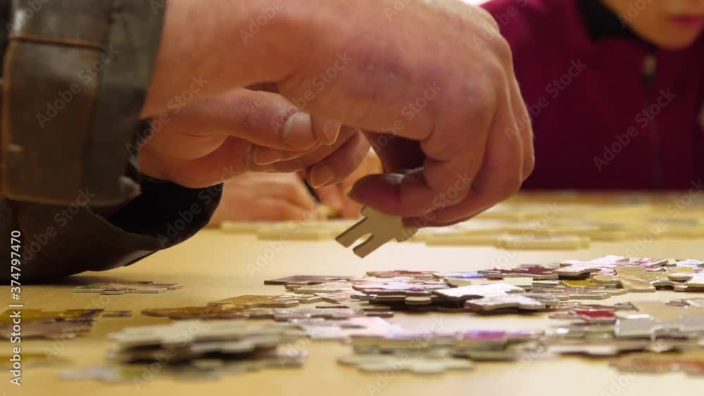 assemble puzzle slow motion 4k assemble puzzle slow motion 4k