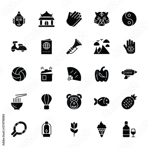 Thailand Icons Set