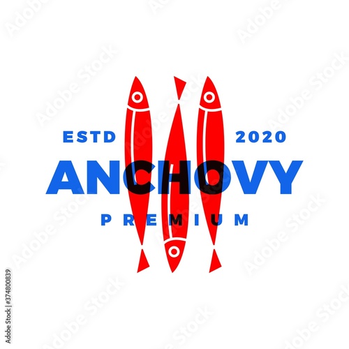 anchovy logo vector icon illustration