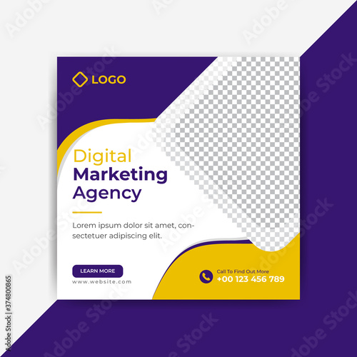 Digital marketing  social media add banner template