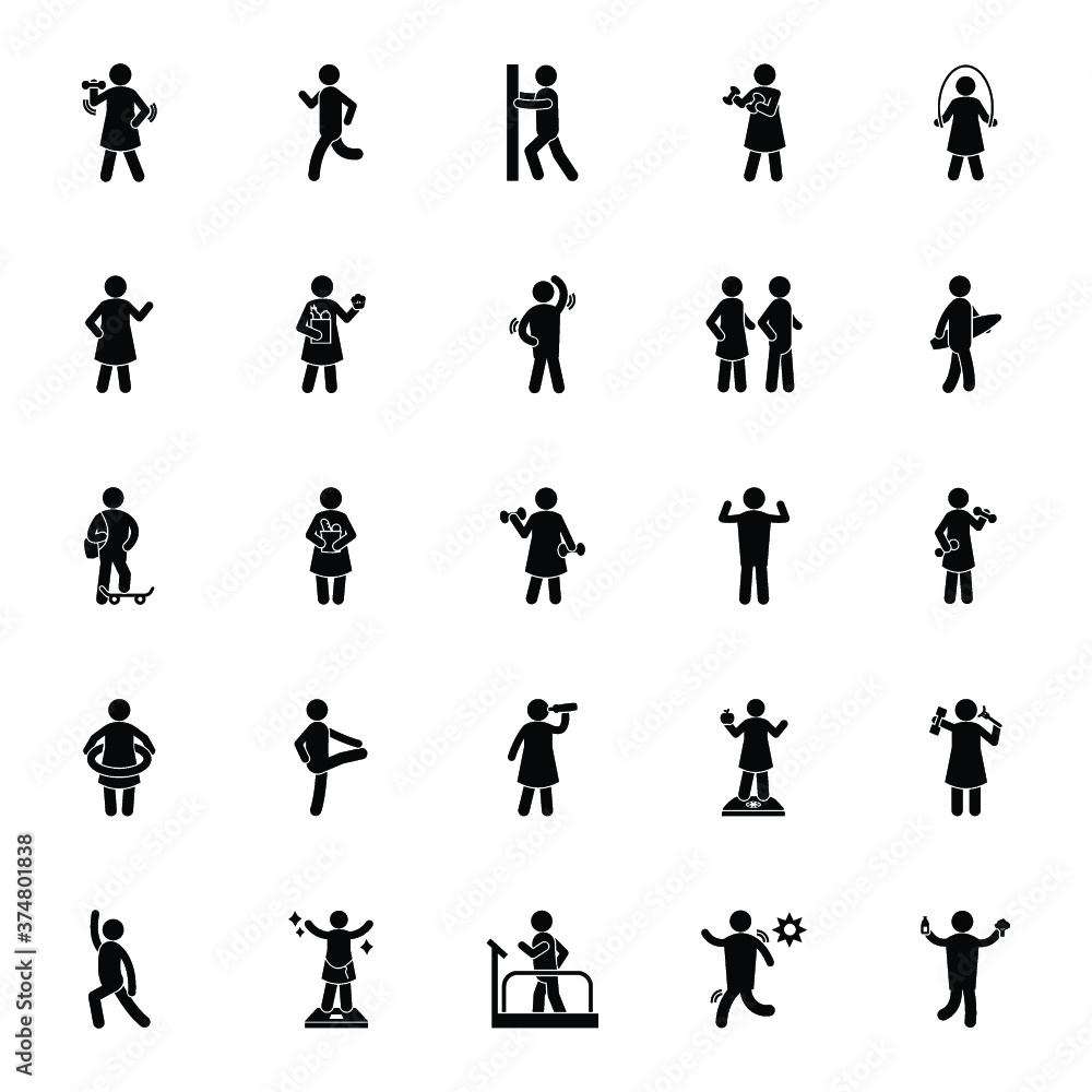 Healthy Life Glyph Icons Healthy Life Glyph Icons