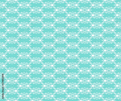 white floral pattern