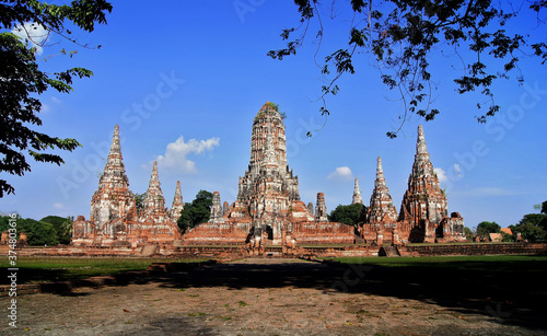 Scenery of Wat Chaiwatthanaram It is an important archaeological site of Ayut...