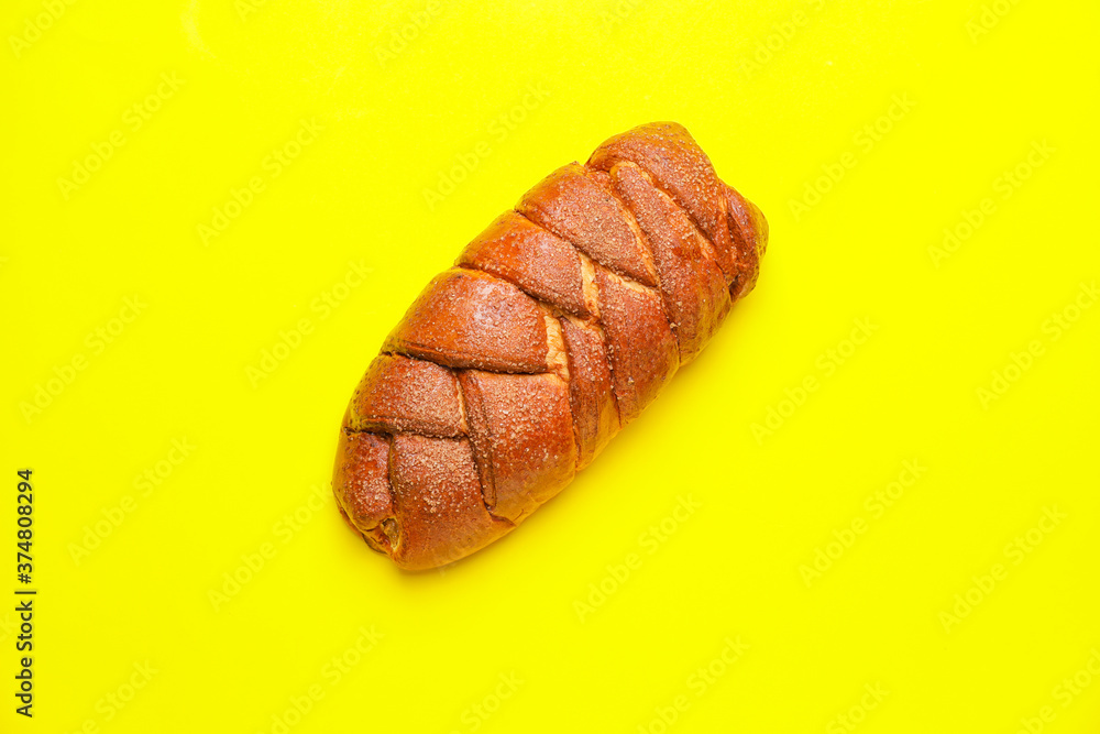 Challah on color background. Rosh Hashanah (Jewish New Year) celebration Challah on color background. Rosh Hashanah (Jewish New Year) celebration