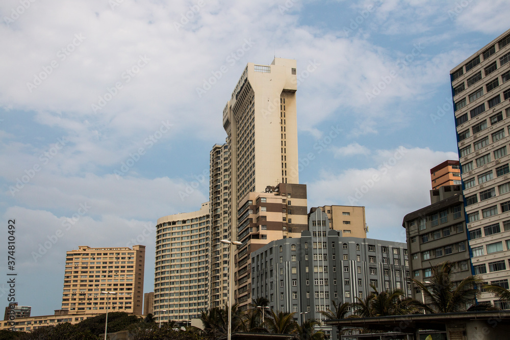 Hotels Against Cloudy Skyline on Durban's Golden Mile Hotels Against Cloudy Skyline on Durban's Golden Mile